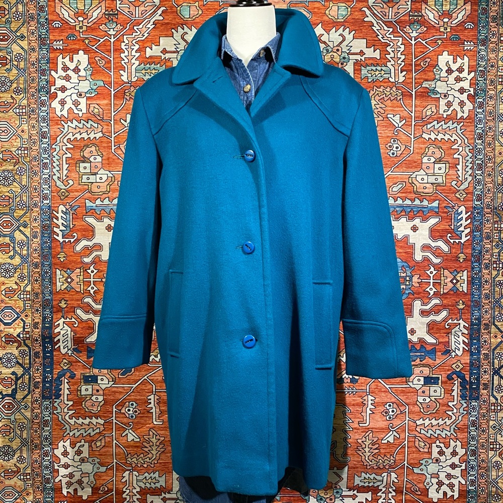 Vintage Virgin Wool Overcoat / Mod